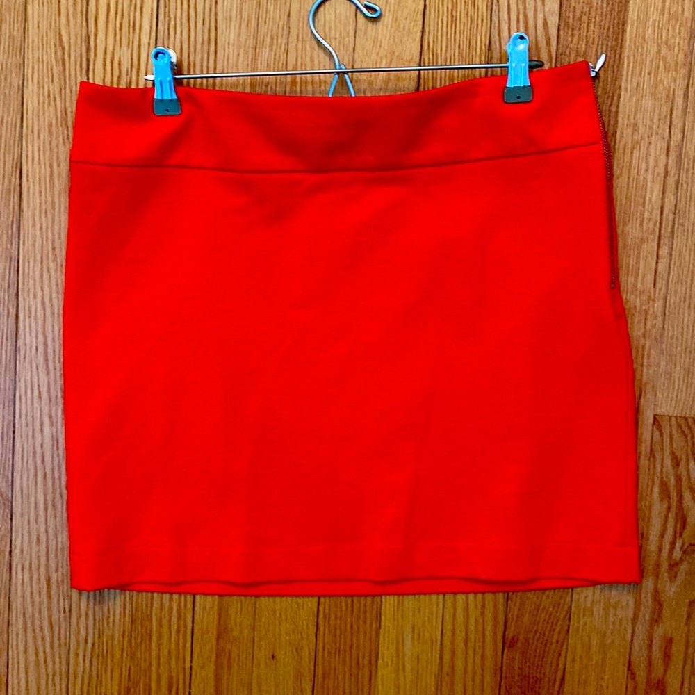 EUC BR orange mini skirt